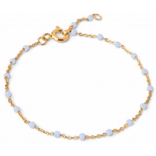 Enamel Copenhagen Lola SKY armbånd i forgyldt sølv 15,5+2 cm